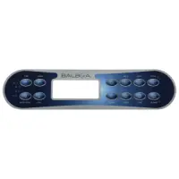 Façade autocollante ML900 (Time, Warm, Mode/Prog, Cool, Jets1, Jets 2, Jets 3, Option, Invert, Fiber, Light, B