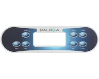 Façade autocollante VL700S (Warm, Mode, Cool, Light, Blower, Jets 1, Jets 2)