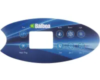 Façade autocollante VL802D (Time, Mode, Prog, Warm, Blower, Light, Cool, Jets1, Jets 2)