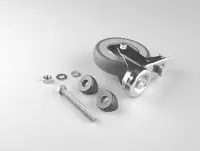 Fixation roue avec frein