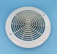 Grille ABS de bonde de fond ronde Ø258 mm + vis (x2)