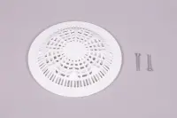 Grille anti-vortex BDF NORMA préfabriqué avec vis métriques - BLANC
