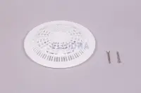 Grille anti-vortex BDF NORMA préfabriqué avec vis Parker - BLANC