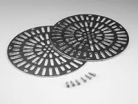 Grille double réglable (+ vis) BR 08316 - 3" Inox