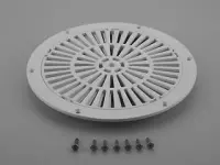 Grille double réglable (+ vis Parker) BR 08317/11796 - 3" ABS
