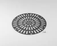 Grille inox Ø257mm (+ vis) pour BDF 4" ABS