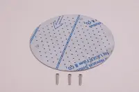 Grille inox Ø300mm + vis de maintien