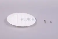 Grille plate BDF NORMA préfabriqué avec vis métriques - BLANC