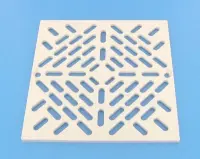 Grille (+ vis) BDF 2" Carrée - Liner/Béton