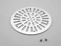 Grille (+ vis) BDF 2" - Inox Béton