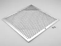 Grille (+ vis) BDF 400x400 - Inox Béton