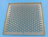 Grille (+ vis) BDF Carrée 252x252 mm en inox Liner/Béton