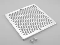 Grille (+ vis) BDF Carrée 410x410 mm en inox Liner/Béton