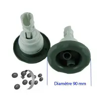 Jet Poly Power Storm II S-Scallop Ø90mm Grise