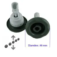 Jet Poly Storm Directionel "S-Scallop" Ø90mm grise