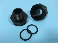 Kit 2 traversées de paroi NOIRES + joint 1"1/2 FSAB Balear Ø400 à 640, Toledo