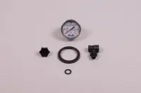 Kit manomètre 1/8" + té + purge d'air + anneau de protection de manomètre