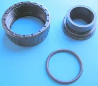 Kit raccord à coller 2 3/4" x50 PPE HG050 à 100 (joint+écrou+Raccord x1)