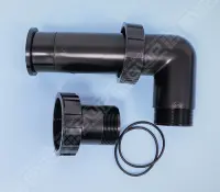 Kit raccordement noir pour vanne 2" Filtre Balear, San Sebastian, Boreal