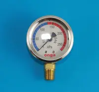 Manomètre Onga en acier - filetage laiton 1/4"