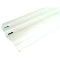 Margelle droite métallique blanche (150x705 mm)