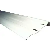 Margelle métallique Blanche 150x1095 mm (à l'unité)