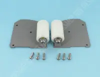 Platine extrémité profil bas avec rouleau (x2)