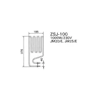 Résistance de poêle Compact JM20(E), JM25(E) - 1000W/230V