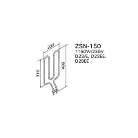 Résistance de poêle Delta D23(E), D29(EE) - 1150W/230V