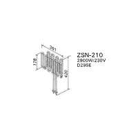 Résistance de poêle Delta D29SE combi - 2900W/230V