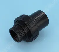 Raccord 1"1/2 set avec joint pour vanne MPV07 (Noir)