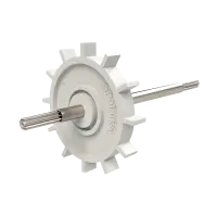 Turbine sur axe dentelé