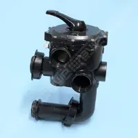 Vanne side 2" 6 voies noire FSAB Triton et Quad avec connexions - Entraxe de 190 mm