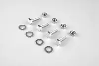 Vis + écrous + rondelles de plateau d'assemblage PPE Fonte 3000 tr/mn - 2 à 5,5 CV (x4)