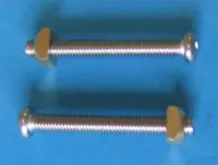 Vis de bride de serrage M6x50 avec écrous (x2)