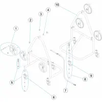 Pièces détachées pour Support enrouleur 3 axes