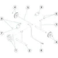 Pièces détachées pour Support enrouleur mobile