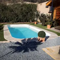 Coque piscine Sya 50 - 5m x 2,6m x 1,4m - fond plat