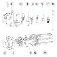 Pièces détachées pour Electrolyse saline + regul pH ASTRAL gamme privée