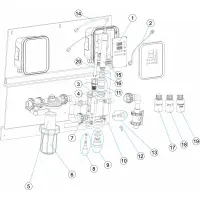 Pièces détachées pour Tableau de régulation AP PR-207 pH/chlore PPM