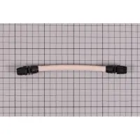Tube santoprène avec raccords pour pompe MP2 noire de 1.5/4/6/10/12 L/h - L 180mm. Ø10mm - Remplace 11.005.002