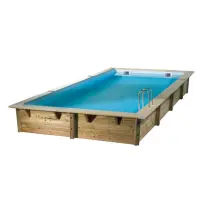 Piscine bois hors sol Azura 300 x 430 cm, 126H