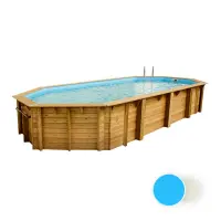 Piscine bois octogonale Caraïbes UBBINK 8,2 x 4,7 - 1,30 mH