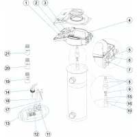 Pièces détachées pour Appareil à UV Héliox LP PE (10,14,20,25)