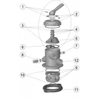 Pièces détachées pour Vanne 1 1/2" TOP à baïonnette et collier