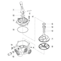 Pièces détachées pour Vanne 6 voies KRIPSOL