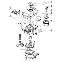 Pièces détachées pour Vanne automatique Aquastar MP-6 pos
