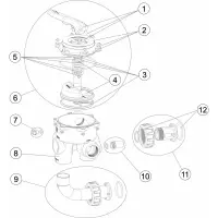 Pièces détachées pour Vanne noire SIDE CLASSIC PLUS 1 1/2" avec liaisons