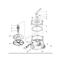 Pièces détachées pour Vanne Praher du Filtre Pools
