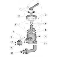 Pièces détachées pour Vanne SIDE 1 1/2" à baïonette